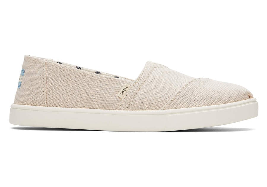 Alpargata Cupsole Natural Heritage Canvas Slip On Side View Opens in a modal