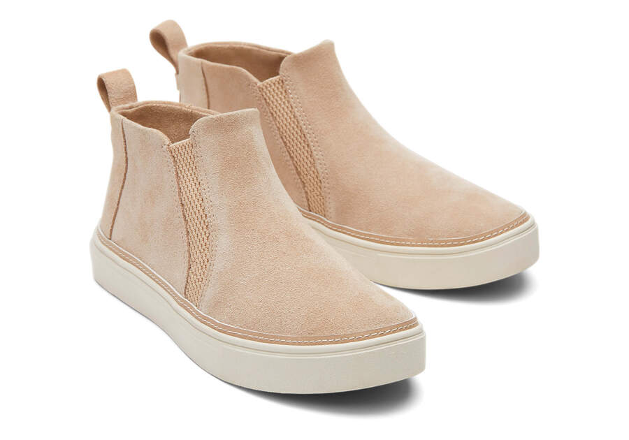 Bryce Sand Suede Slip On Sneaker Front View Opens in a modal