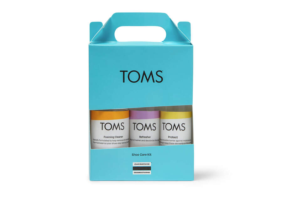 TOMS Shoe Care Kit Back View Opens in a modal
