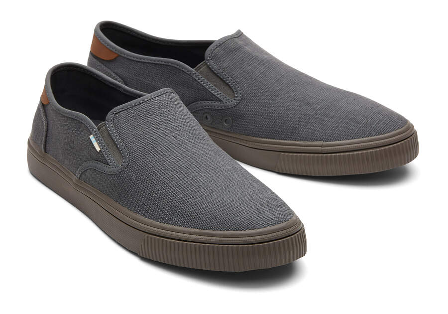Baja Graphite Heritage Canvas Slip On Sneaker Front View Opens in a modal