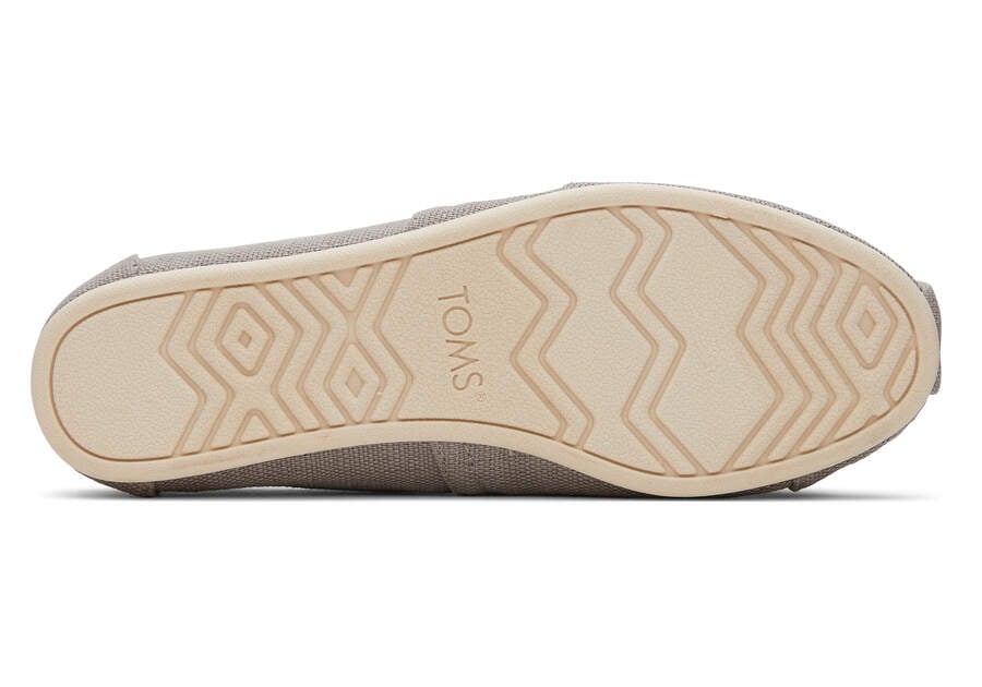 Alpargata Grey Heritage Canvas Wide Width Bottom Sole View Opens in a modal