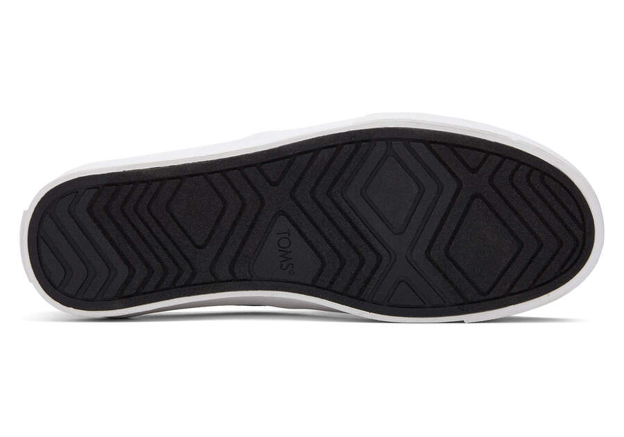 Fenix Platform Black Canvas Slip On Sneaker Bottom Sole View Opens in a modal