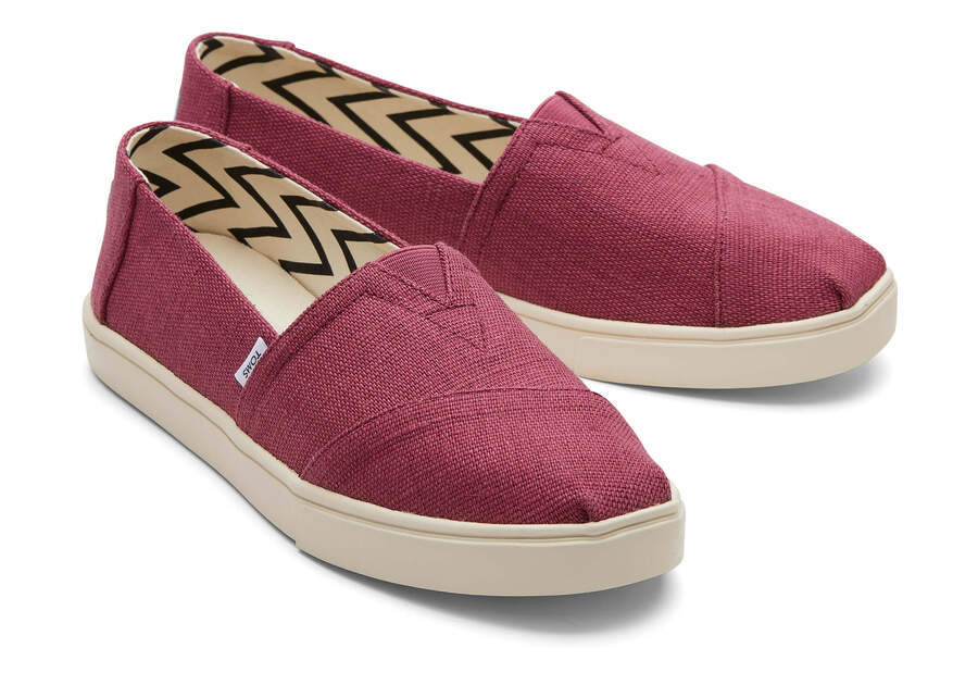 Alpargata Cupsole Rose Heritage Canvas Slip On Front View Opens in a modal