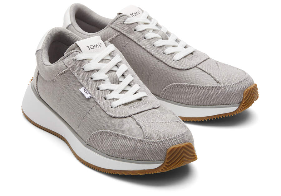 Wyndon Grey Jogger Sneaker Front View Opens in a modal