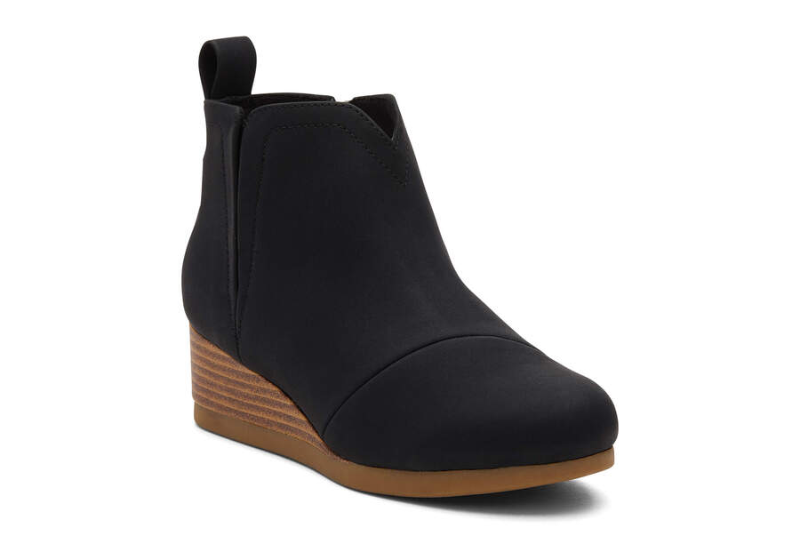 Youth Clare Black Wedge Kids Boot  Opens in a modal