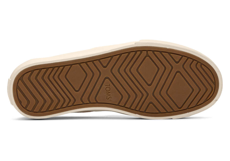 Fenix Platform Oatmeal Suede Slip On Sneaker Bottom Sole View Opens in a modal