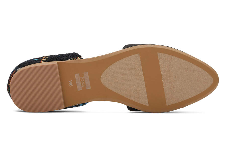 Jutti D'Orsay Black Global Woven Flat Bottom Sole View Opens in a modal