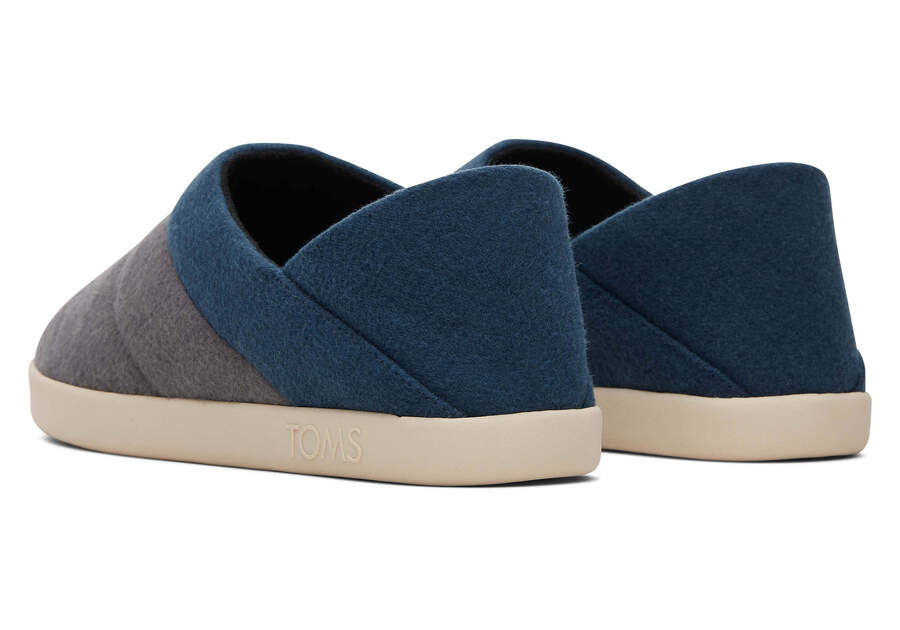 Ezra Forged Iron Faux Fleece Convertible Slipper Back View Opens in a modal