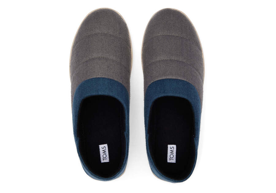 Ezra Forged Iron Faux Fleece Convertible Slipper Top View Opens in a modal