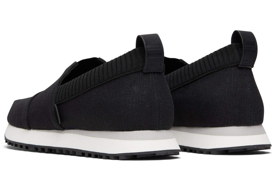 Resident 2.0 Black Heritage Canvas Sneaker Back View Opens in a modal