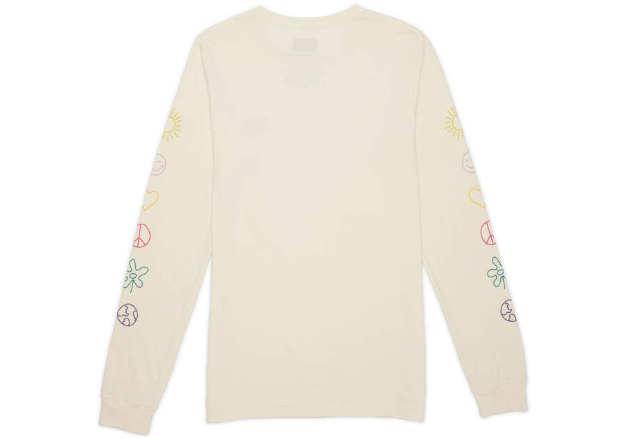 TOMS Logo Icon Long Sleeve Tee Back View Opens in a modal