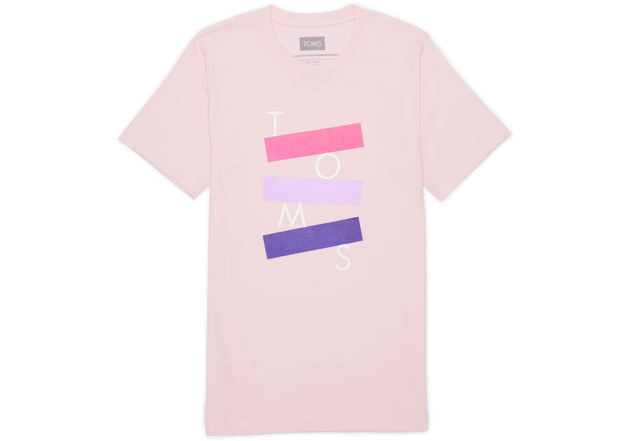 TOMS Logo Short Sleeve Crew Tee Front View Opens in a modal