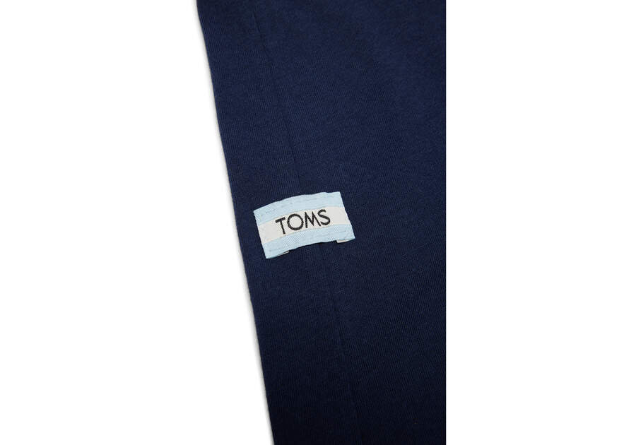 TOMS Logo Long Sleeve Crew Tee Additional View 1 Opens in a modal