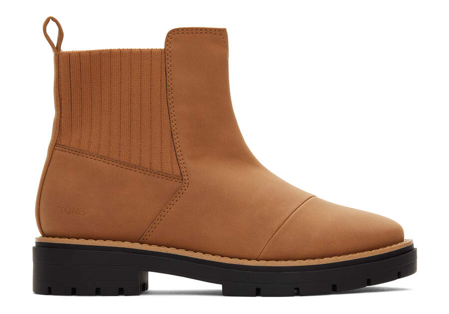 Cort Tan Vegan Boot Side View Opens in a modal