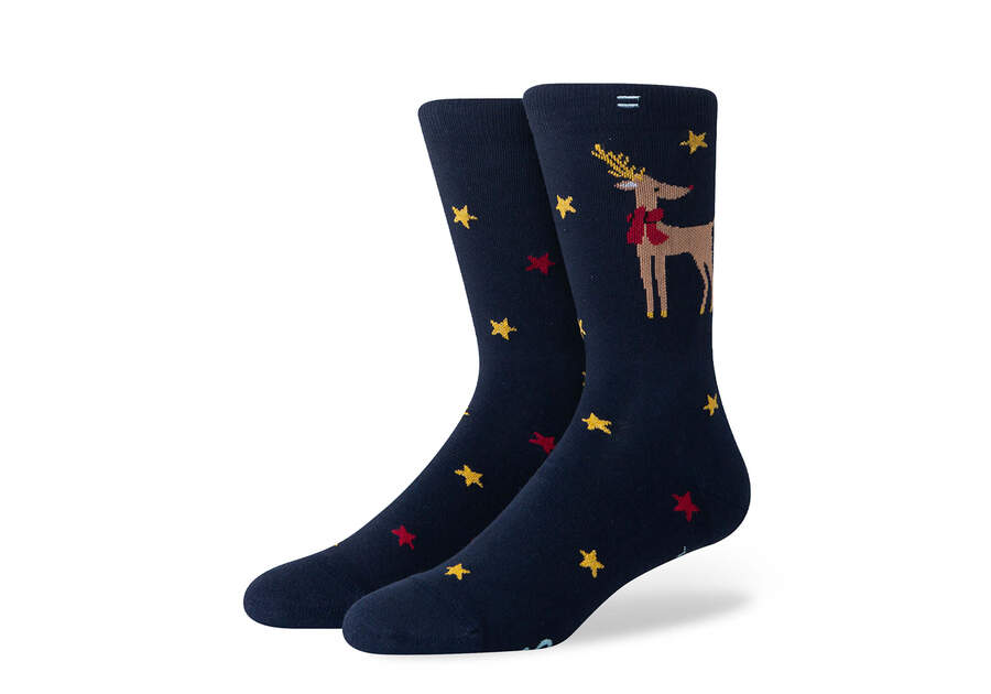 Reindeer High Crew Socks  Opens in a modal