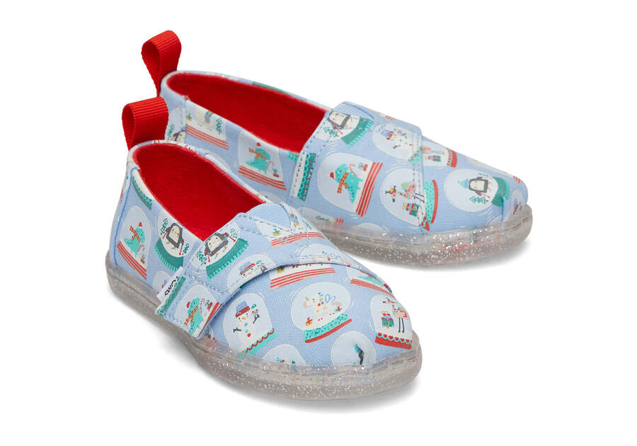 Tiny Alpargata Snowglobes Toddler Shoe Front View Opens in a modal