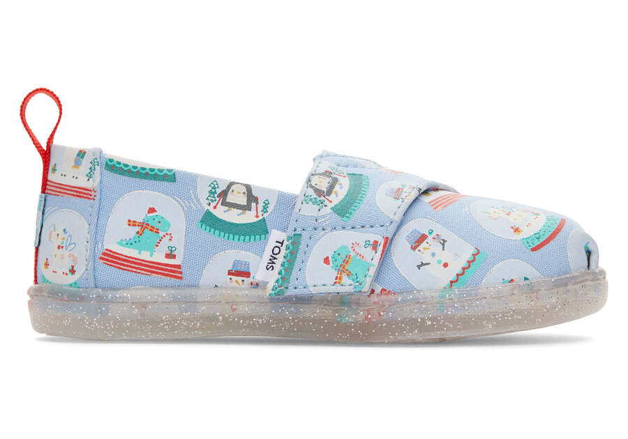 Tiny Alpargata Snowglobes Toddler Shoe Side View Opens in a modal