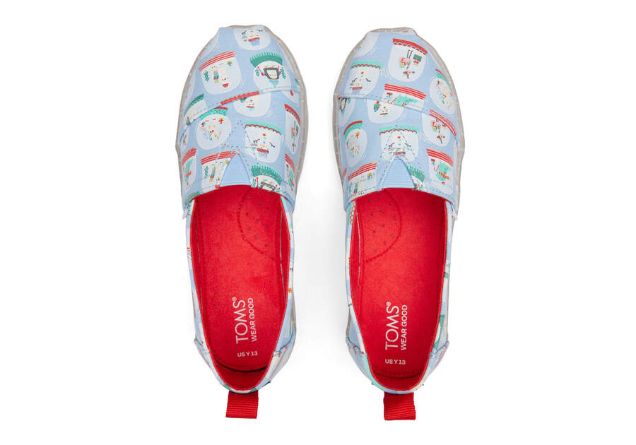 Youth Alpargata Snowglobes Kids Shoe Top View Opens in a modal
