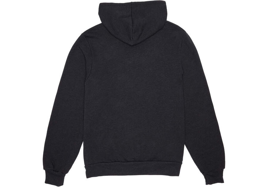 One For One TOMS Fleece Hoodie Back View Opens in a modal